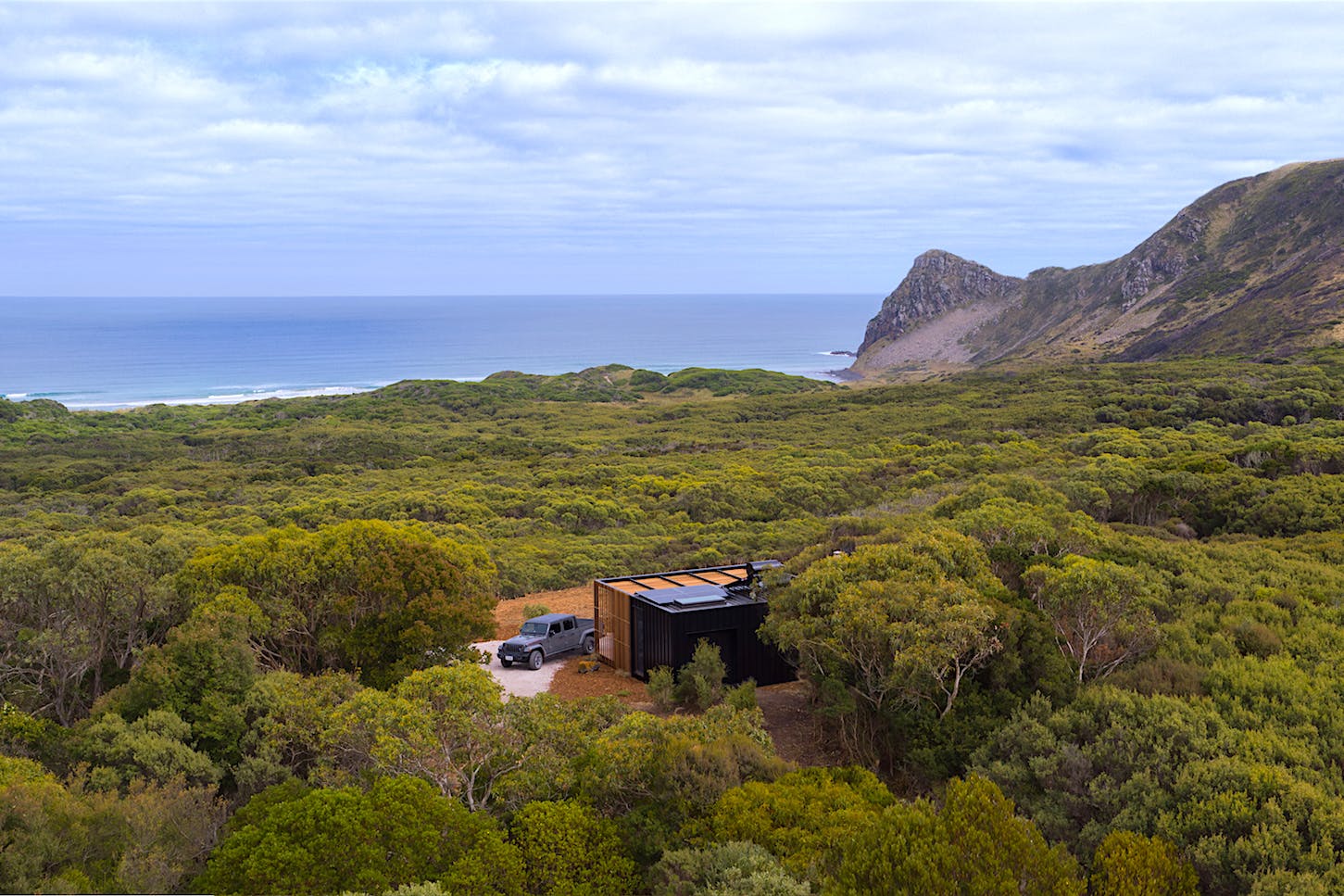 A remote cabin in north west Tasmania.